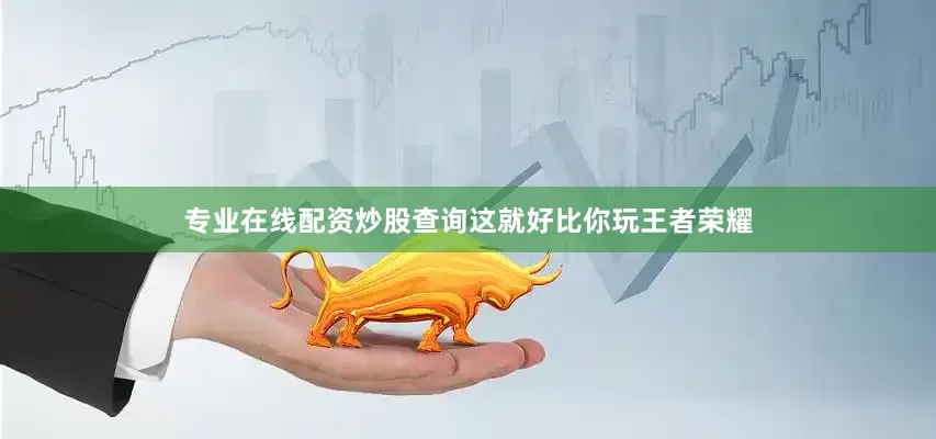 专业在线配资炒股查询这就好比你玩王者荣耀