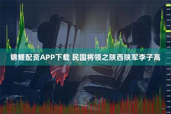 锦鲤配资APP下载 民国将领之陕西陕军李子高